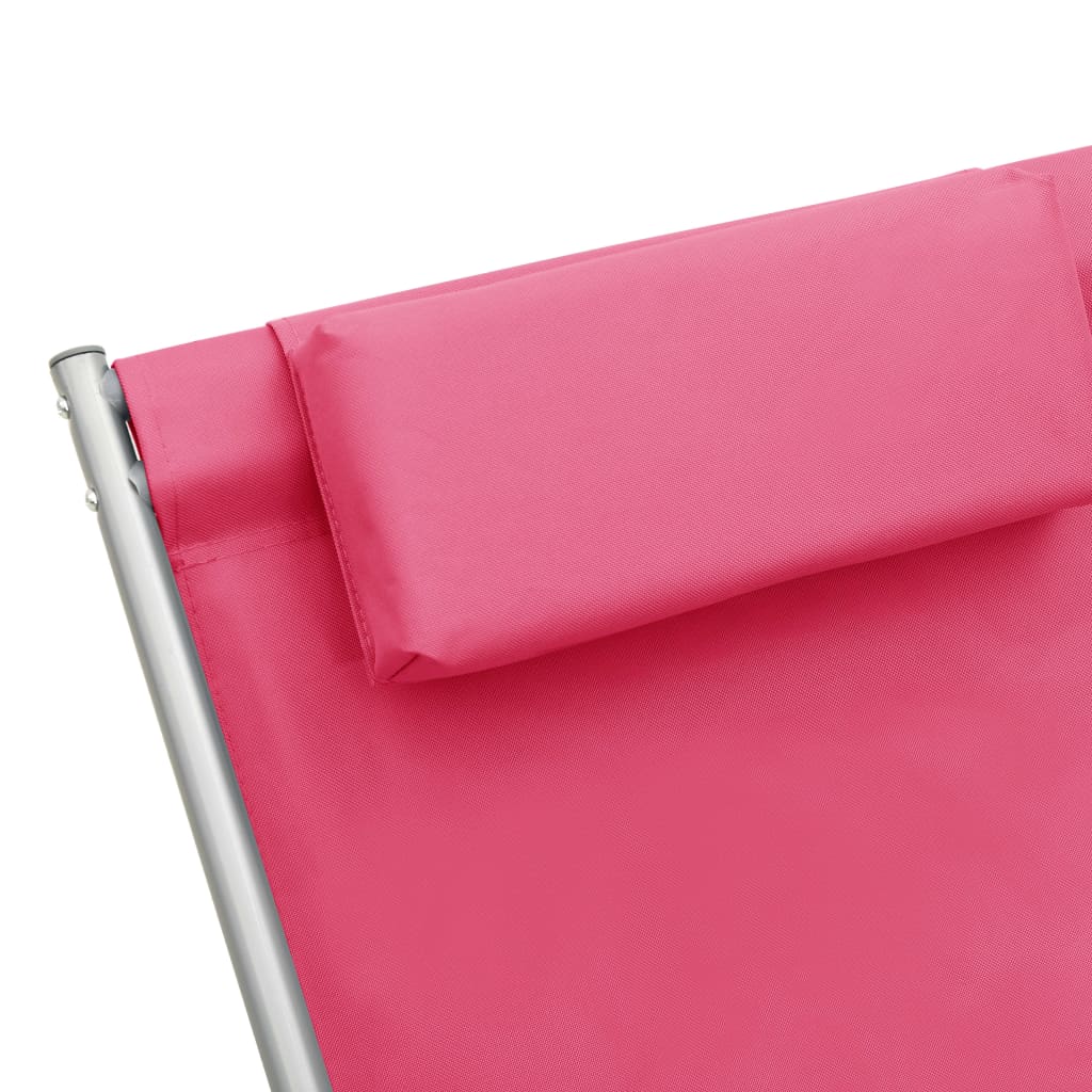 vidaXL Rocking Chair | Set of 2 | Pink | Powder-coated steel | Standard