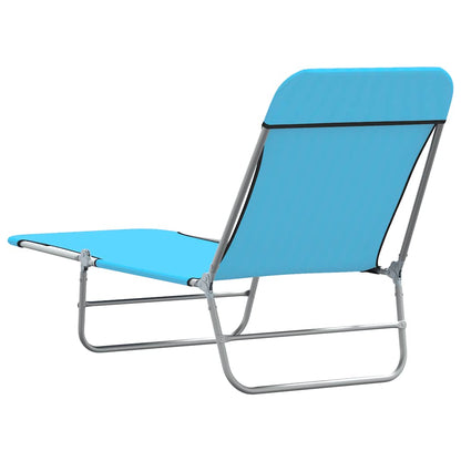 vidaXL Sunlounger | Set of 2 | Blue