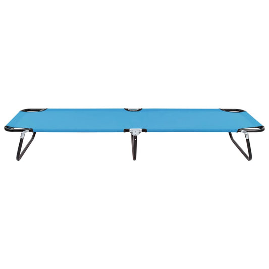 vidaXL Sun Lounger | Turquoise Blue | Powder-Coated Steel | Standard