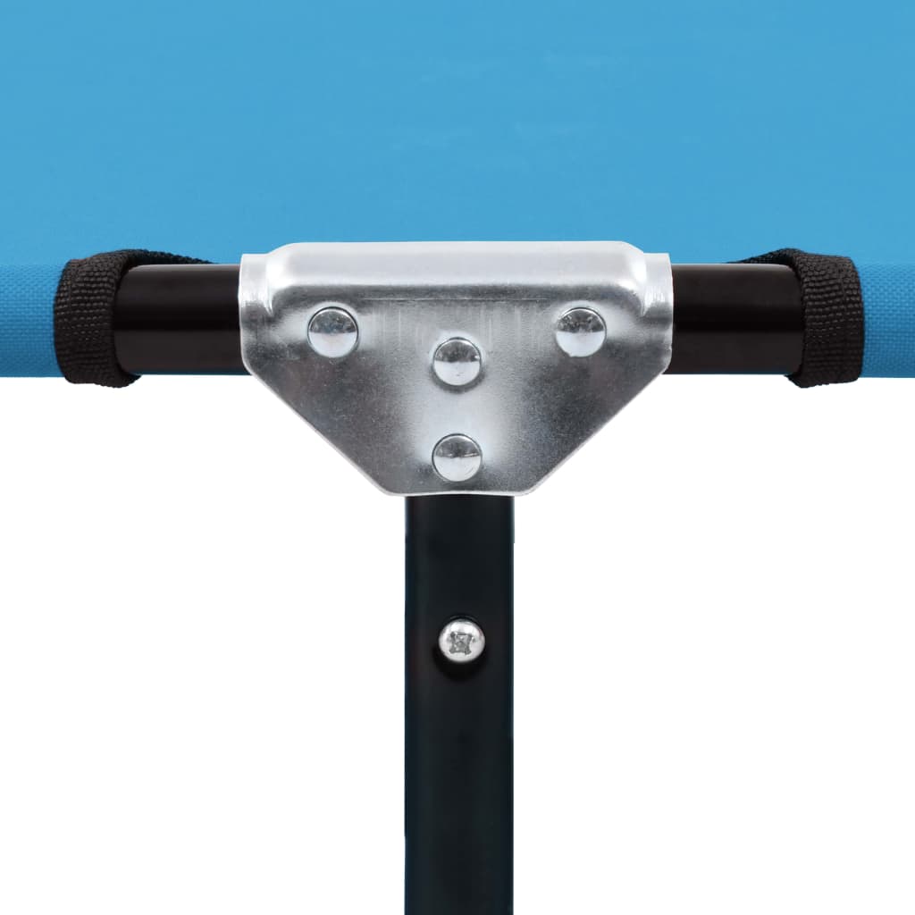 vidaXL Sun Lounger | Turquoise Blue | Powder-Coated Steel | Standard