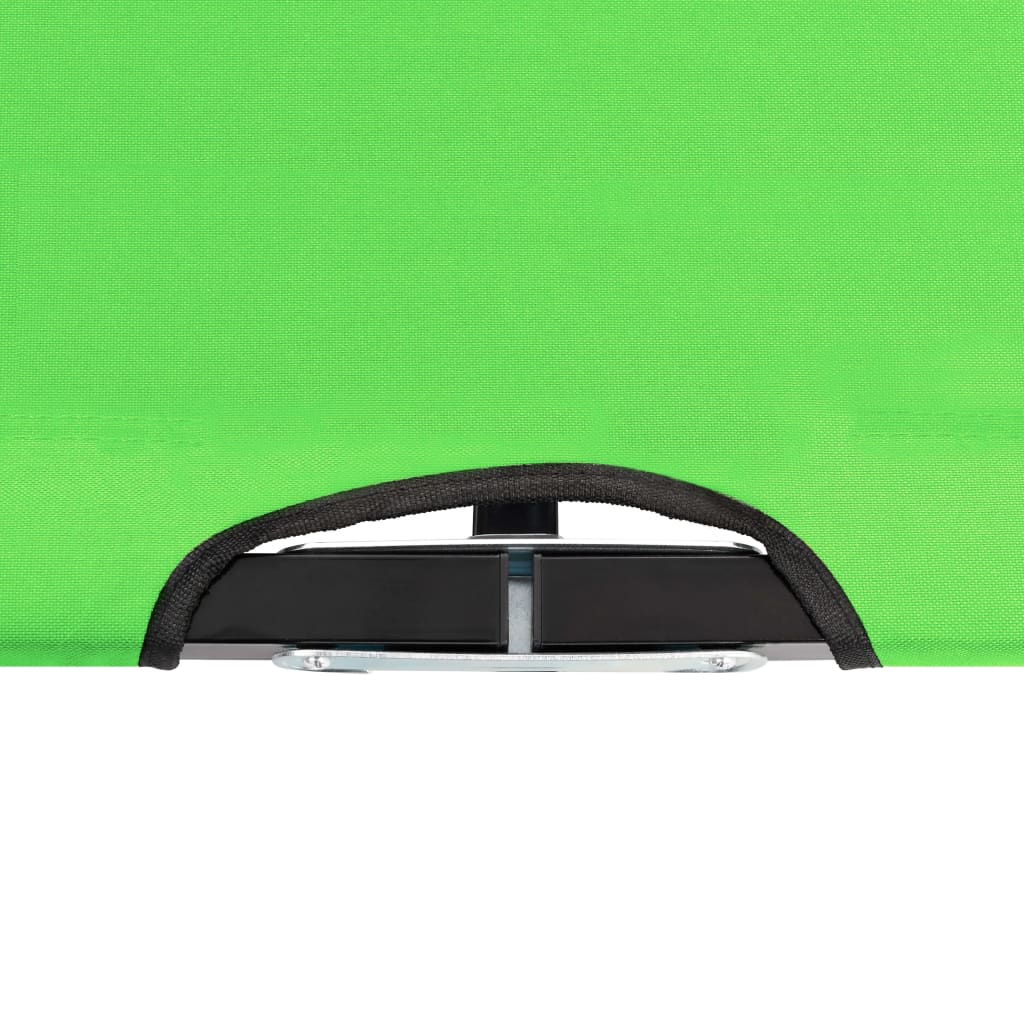 vidaXL Sun Lounger | Green | 600 D Polyester, Powder-coated Steel | Double