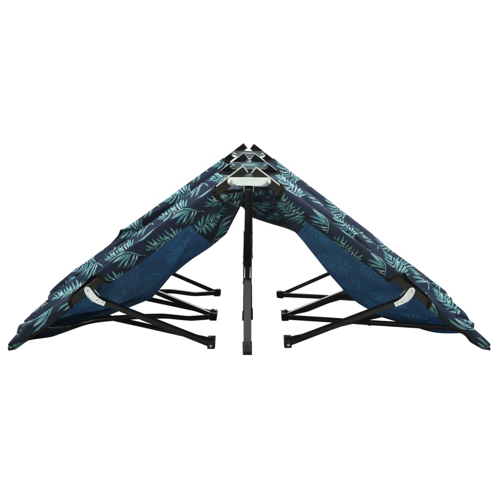 vidaXL Sun Lounger | Leaf Print