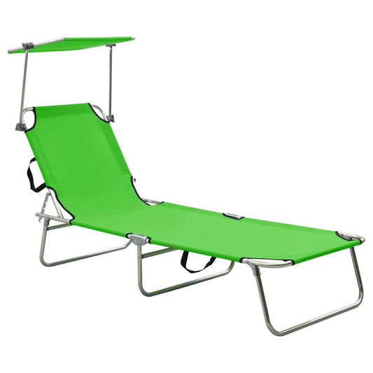 vidaXL Sun Lounger | Green