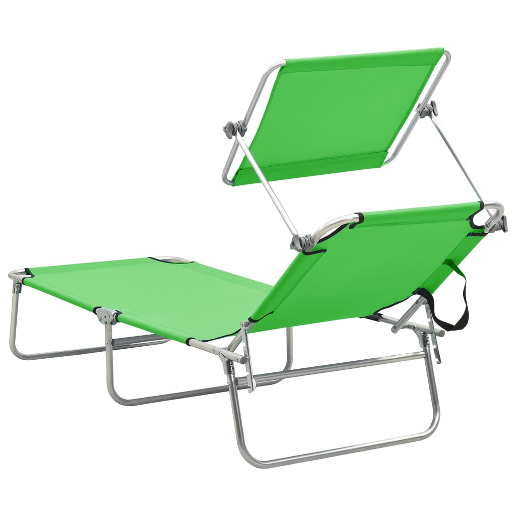 vidaXL Sun Lounger | Green