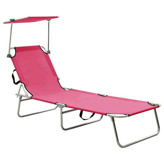 vidaXL Sun Lounger | Pink