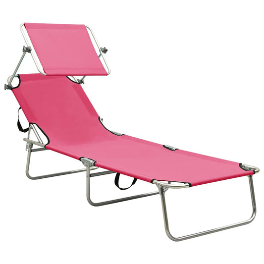 vidaXL Sun Lounger | Pink