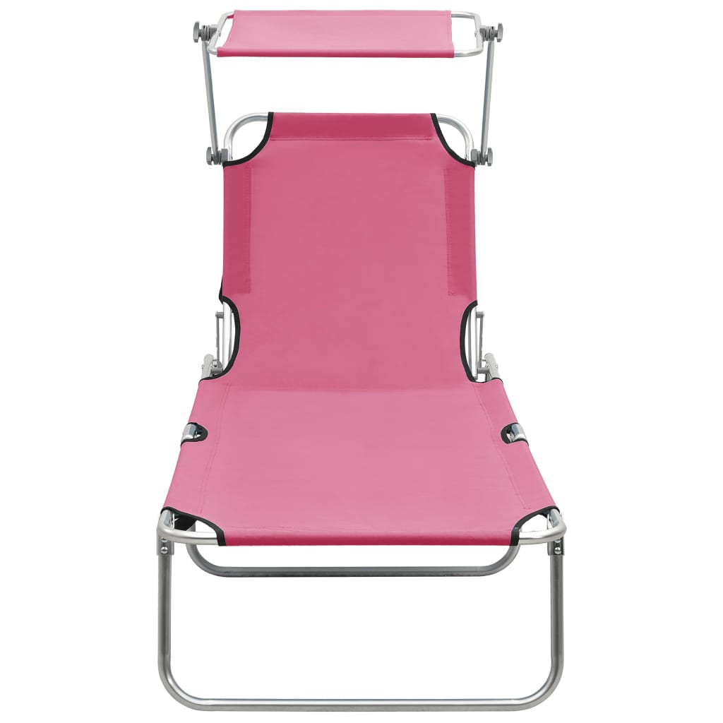 vidaXL Sun Lounger | Pink