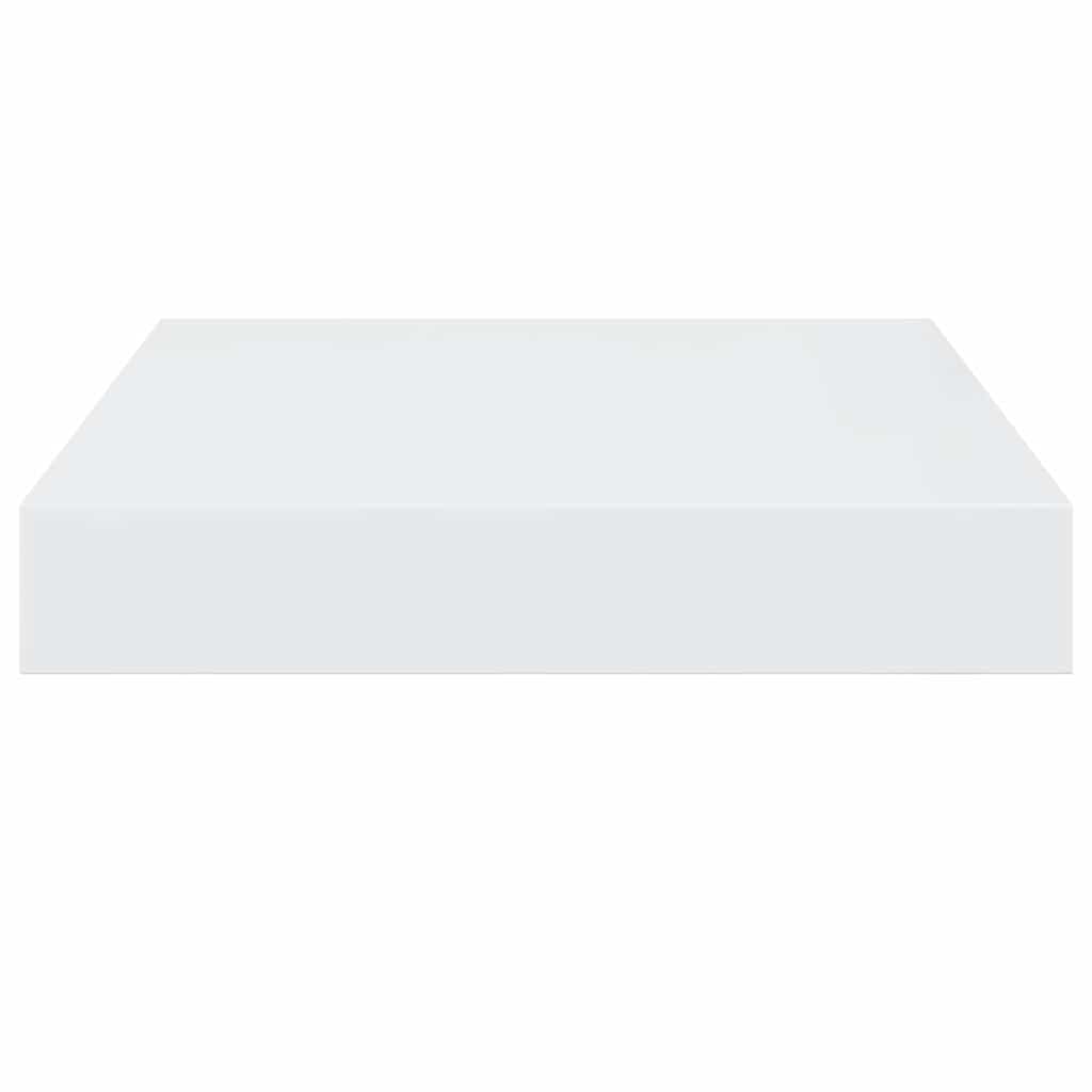 vidaXL Floating Wall Shelf High Gloss White 23x23,5x3,8 cm MDF