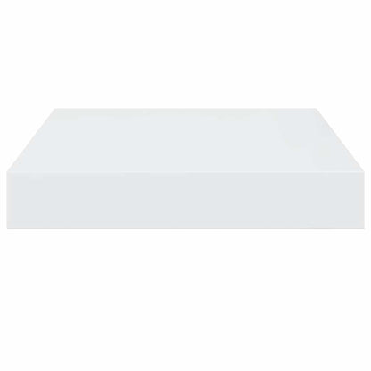 vidaXL Floating Wall Shelf High Gloss White 23x23,5x3,8 cm MDF