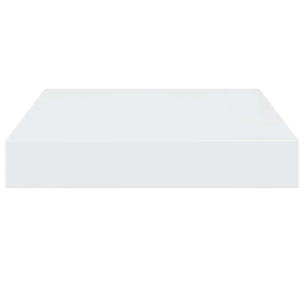 vidaXL Floating Wall Shelf High Gloss White 23x23.5x3.8 cm MDF