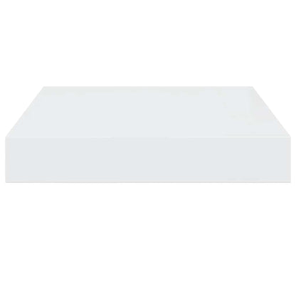 vidaXL Floating Wall Shelf High Gloss White 23x23.5x3.8 cm MDF