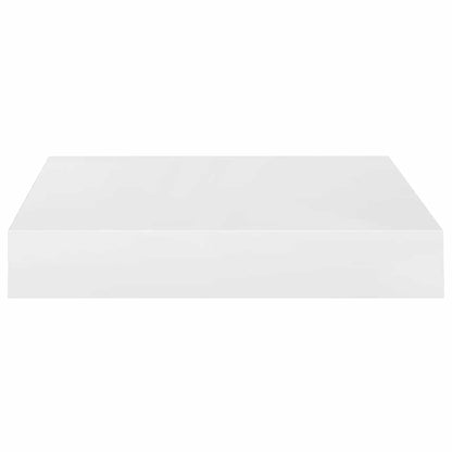 vidaXL Floating Wall Shelves 4 pcs High Gloss White 23x23.5x3.8 cm MDF