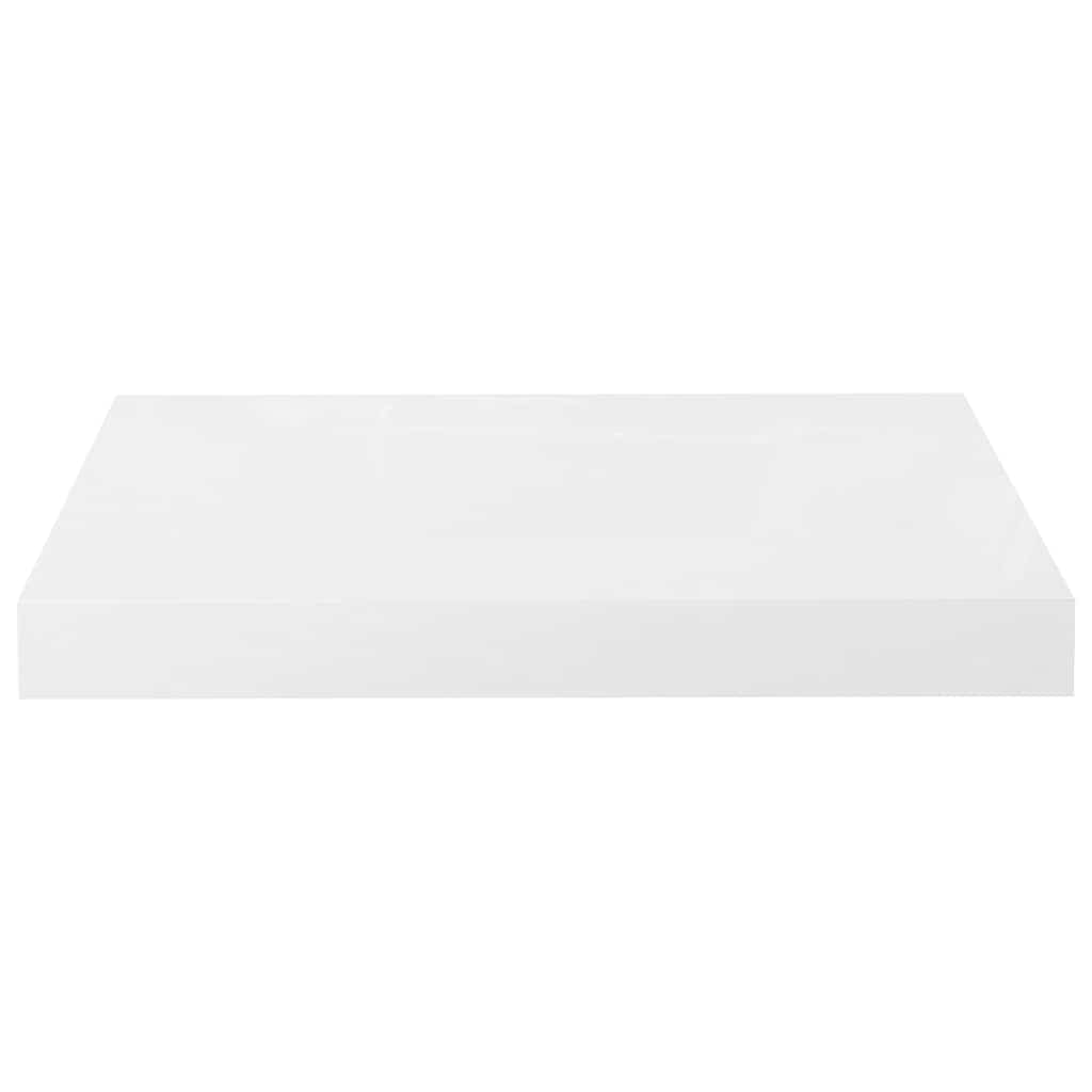 vidaXL Floating Wall Shelf High Gloss White 40x23.5x3.8 cm MDF