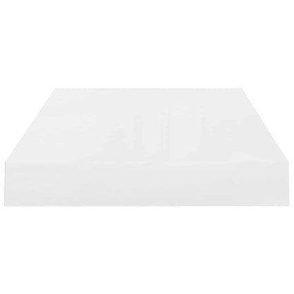 vidaXL Floating Wall Shelf High Gloss White 40x23x3.8 cm MDF
