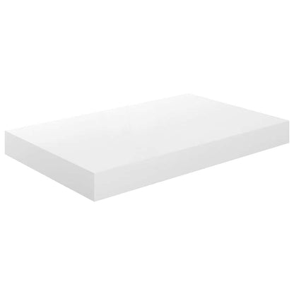 vidaXL Floating Wall Shelves 4 pcs High Gloss White 40x23.5x3.8 cm MDF