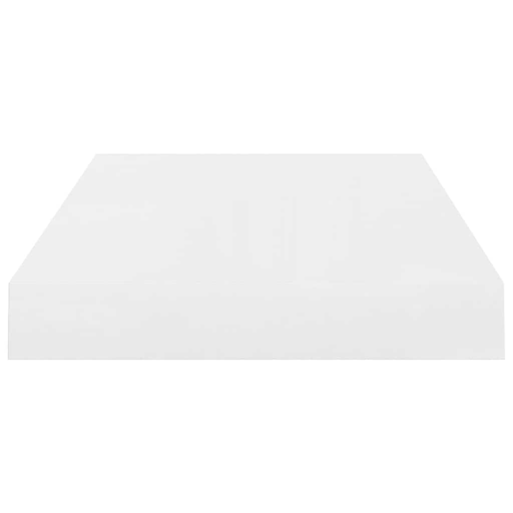 vidaXL Floating Wall Shelves 4 pcs High Gloss White 40x23x3.8 cm MDF