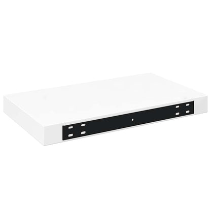 vidaXL Floating Wall Shelves 4 pcs High Gloss White 40x23x3.8 cm MDF