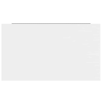 vidaXL Floating Wall Shelves 4 pcs High Gloss White 40x23x3.8 cm MDF
