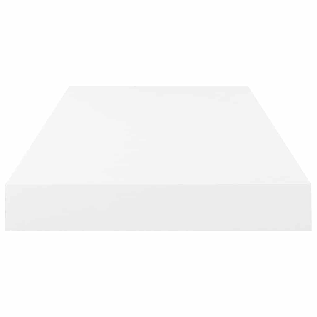 vidaXL Floating Wall Shelf High Gloss White 50x23x3.8 cm MDF