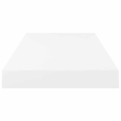 vidaXL Floating Wall Shelf High Gloss White 50x23x3.8 cm MDF