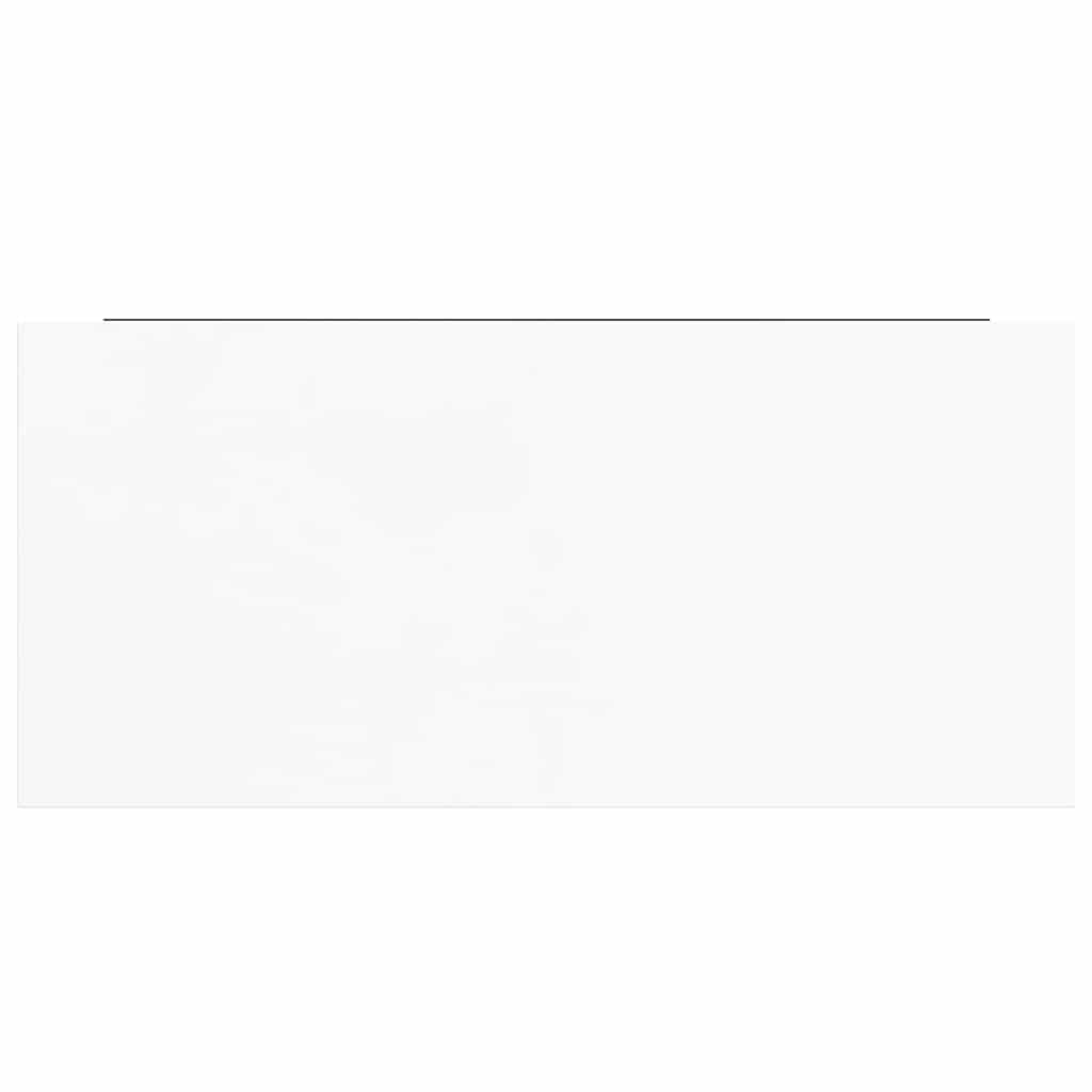 vidaXL Floating Wall Shelf High Gloss White 50x23x3.8 cm MDF
