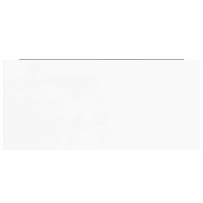 vidaXL Floating Wall Shelf High Gloss White 50x23x3.8 cm MDF