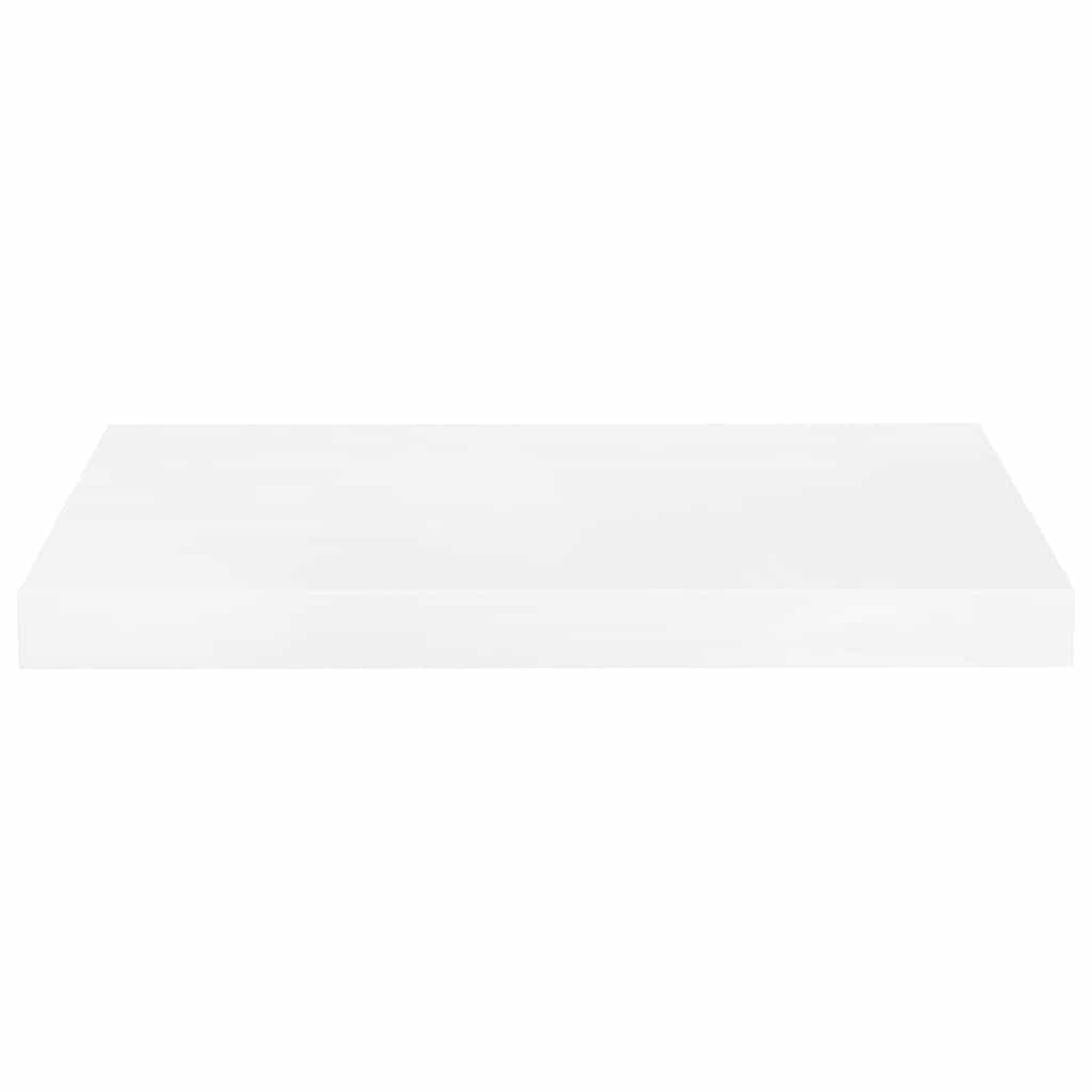 vidaXL Floating Wall Shelves 4 pcs High Gloss White 50x23.5x3.8 cm MDF