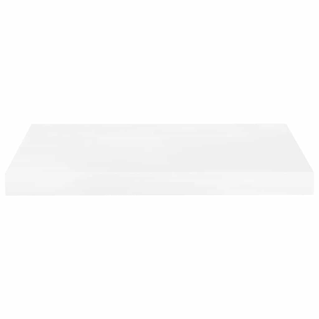 vidaXL Floating Wall Shelves 4 pcs High Gloss White 50x23.5x3.8 cm MDF