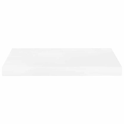 vidaXL Floating Wall Shelves 4 pcs High Gloss White 50x23.5x3.8 cm MDF