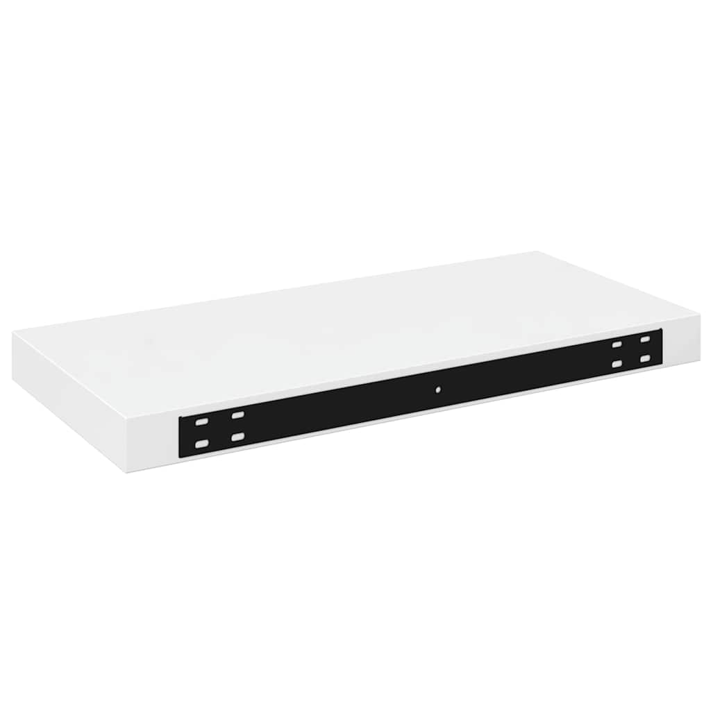 vidaXL Floating Wall Shelves 4 pcs High Gloss White 50x23x3.8 cm MDF