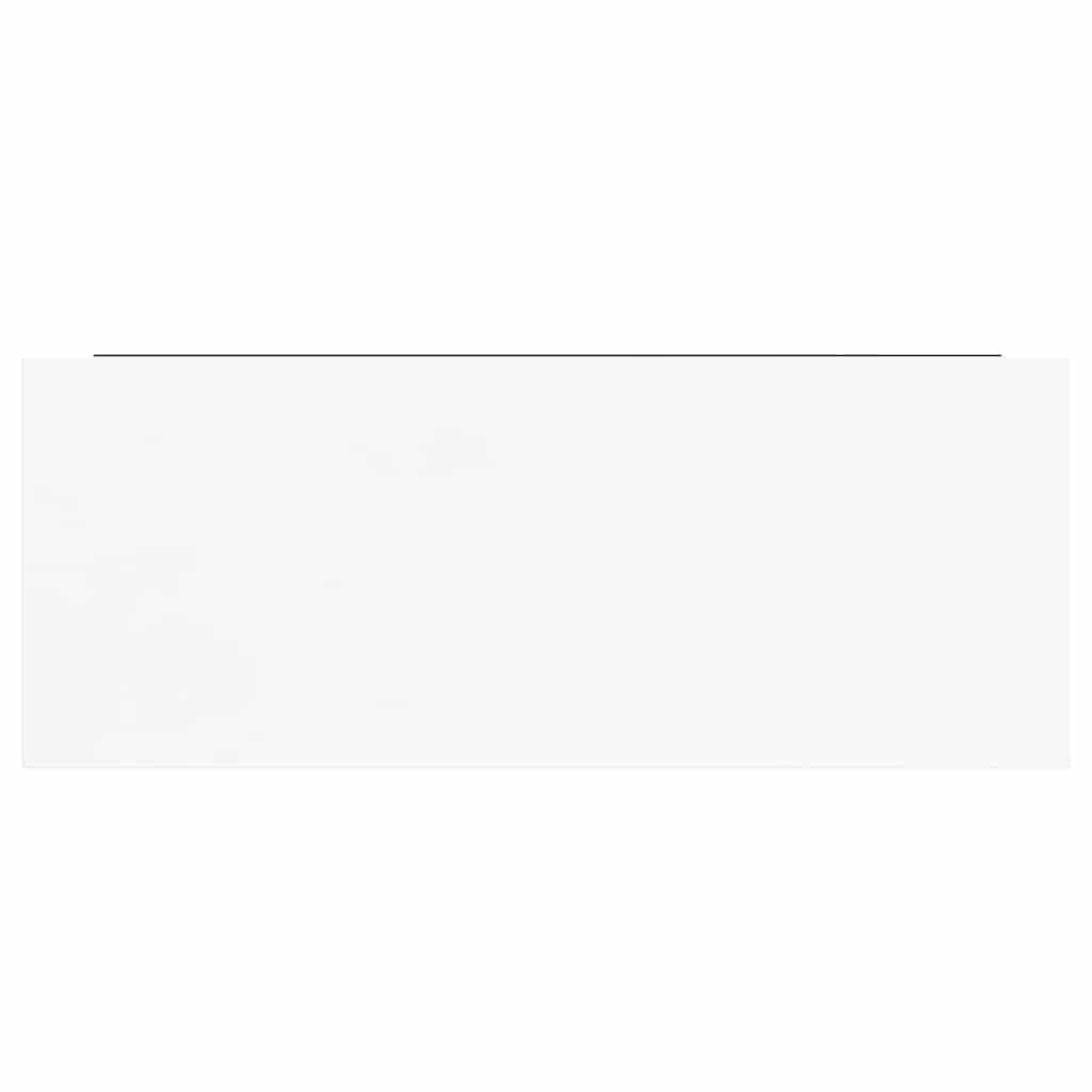 vidaXL Floating Wall Shelf High Gloss White 60x23.5x3.8 cm MDF