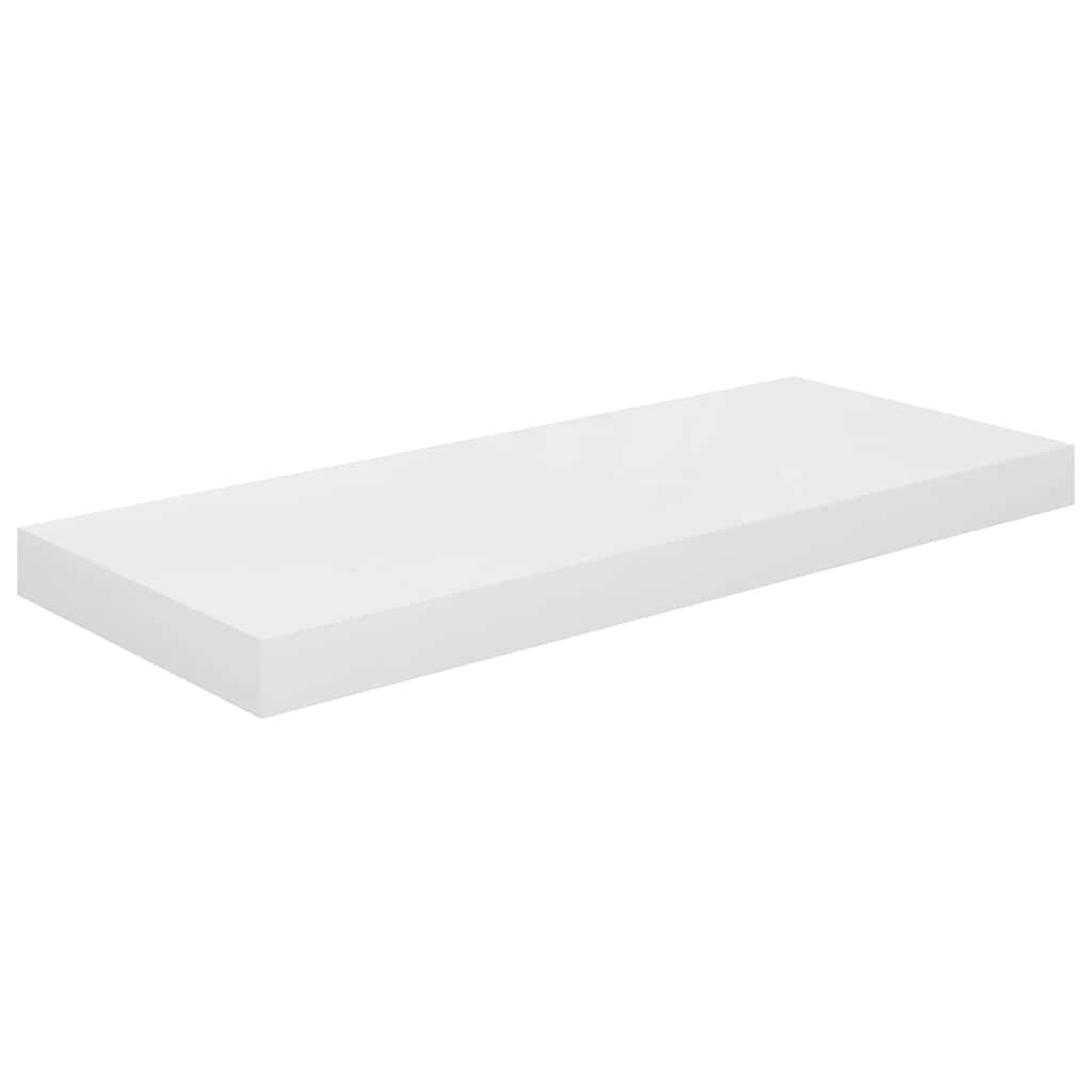 vidaXL Floating Wall Shelves 4 pcs High Gloss White 60x23.5x3.8 cm MDF