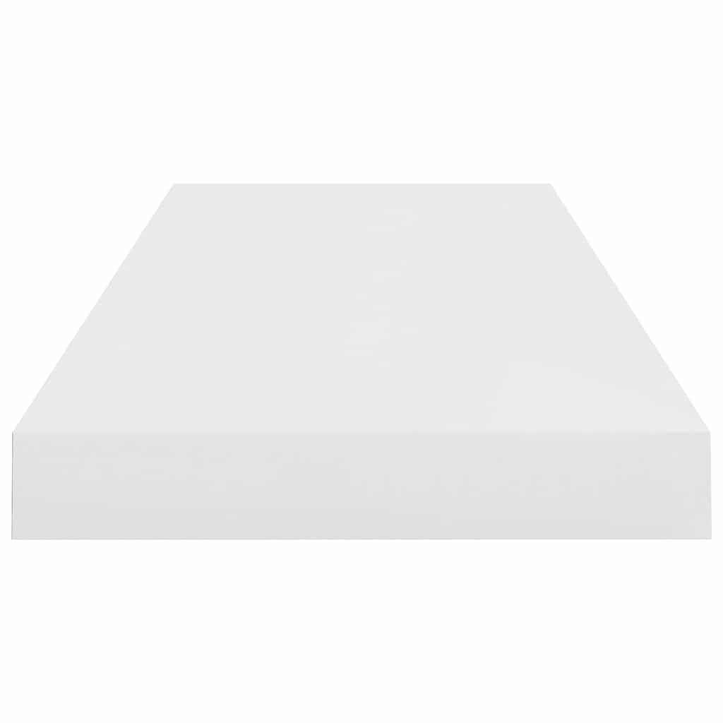 vidaXL Floating Wall Shelves 4 pcs High Gloss White 60x23.5x3.8 cm MDF