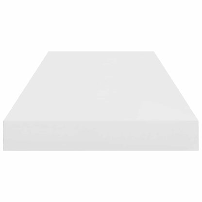 vidaXL Floating Wall Shelves 4 pcs High Gloss White 60x23.5x3.8 cm MDF