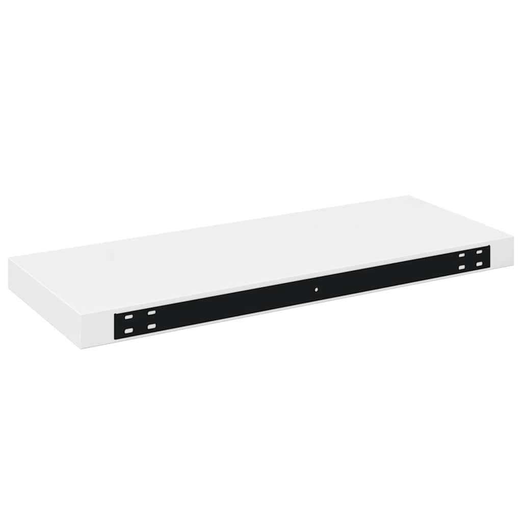 vidaXL Floating Wall Shelves 4 pcs High Gloss White 60x23.5x3.8 cm MDF