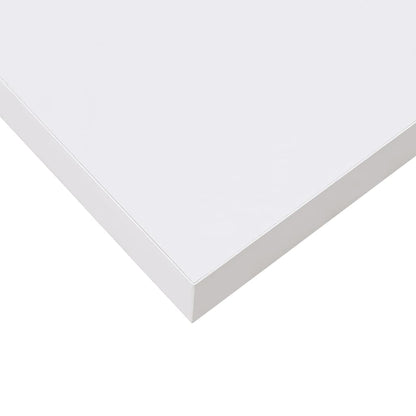 vidaXL Floating Wall Shelves 2 pcs High Gloss White 80x23.5x3.8 cm MDF