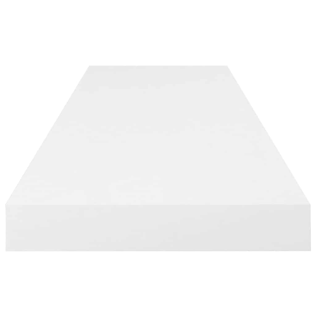 vidaXL Floating Wall Shelves 4 pcs High Gloss White 80x23.5x3.8 cm MDF