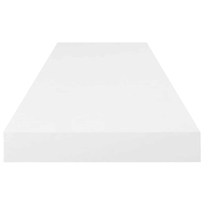vidaXL Floating Wall Shelves 4 pcs High Gloss White 80x23.5x3.8 cm MDF