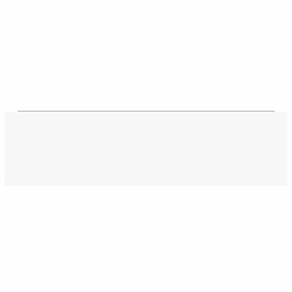 vidaXL Floating Wall Shelves 2 pcs High Gloss White 90x23.5x3.8 cm MDF