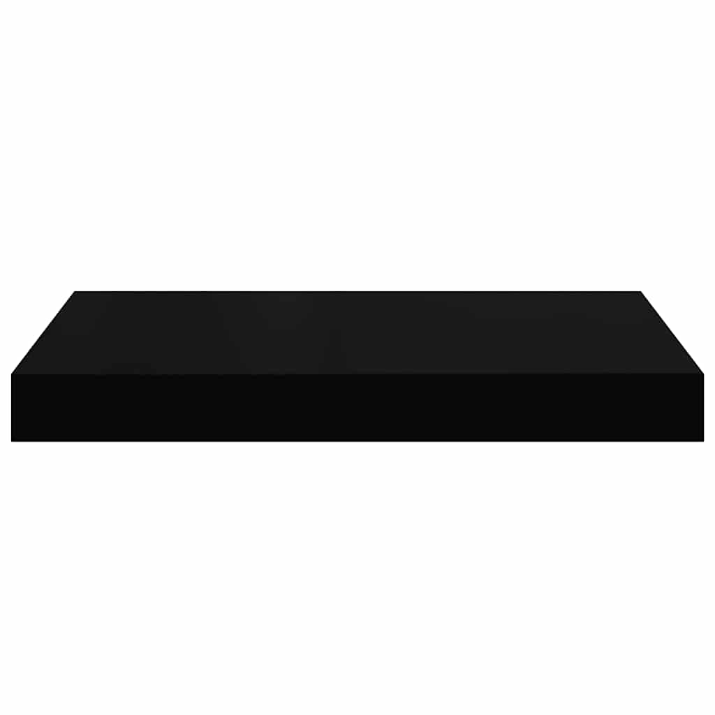 vidaXL Floating Wall Shelves 4 pcs High Gloss Black 40x23x3.8 cm MDF