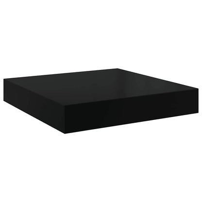 vidaXL Floating Wall Shelves 4 pcs High Gloss Black 40x23x3.8 cm MDF