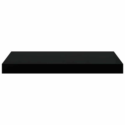 vidaXL Floating Wall Shelf High Gloss Black 50x23.5x3.8 cm MDF