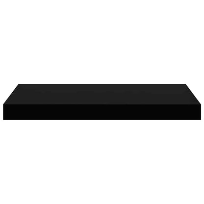 vidaXL Floating Wall Shelf High Gloss Black 50x23x3.8 cm MDF