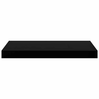 vidaXL Floating Wall Shelves 4 pcs High Gloss Black 50x23x3.8 cm MDF