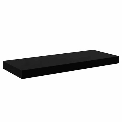 vidaXL Wall Shelf | Shiny black | Honeycomb MDF, metal | Medium | Gloss Finish