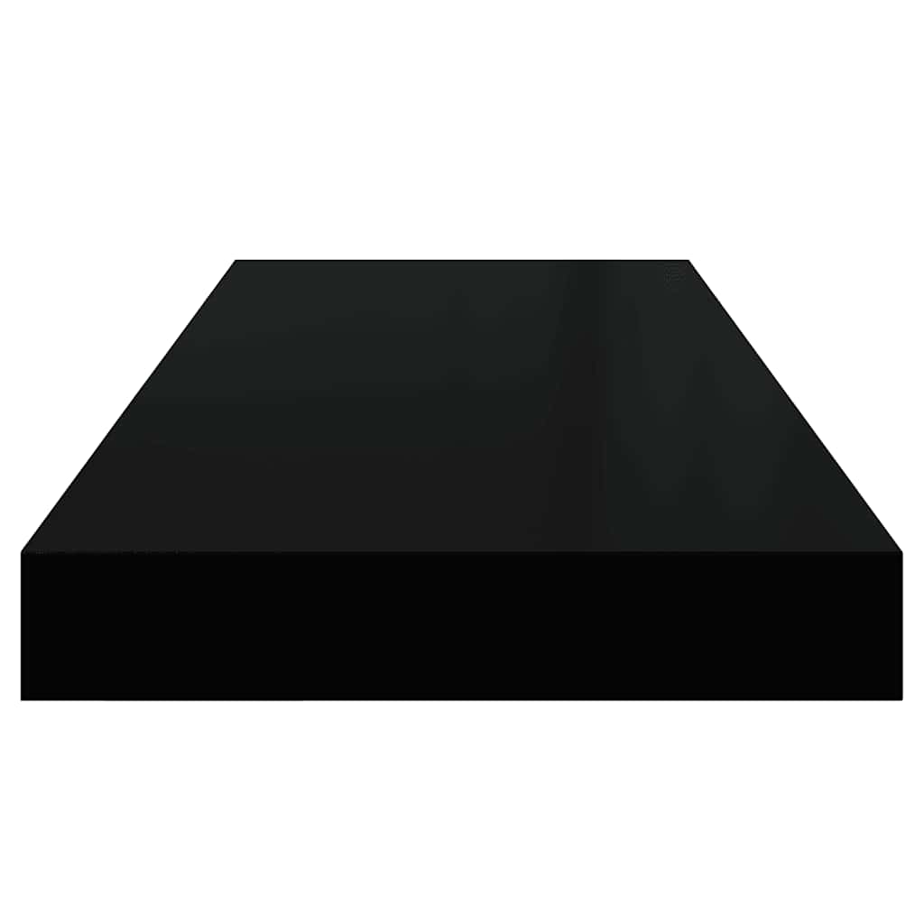 vidaXL Wall Shelf | Shiny black | Honeycomb MDF, metal | Medium | Gloss Finish