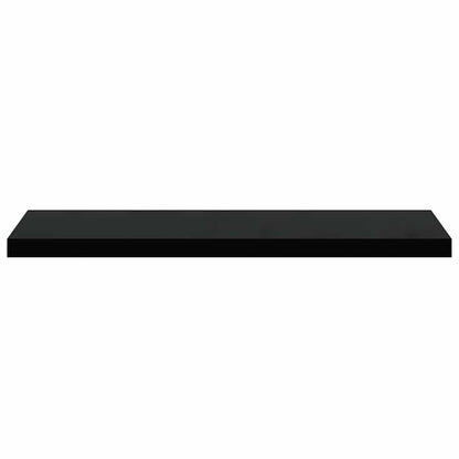 323775 vidaXL Floating Wall Shelf High Gloss Black 90x23,5x3,8 cm MDF