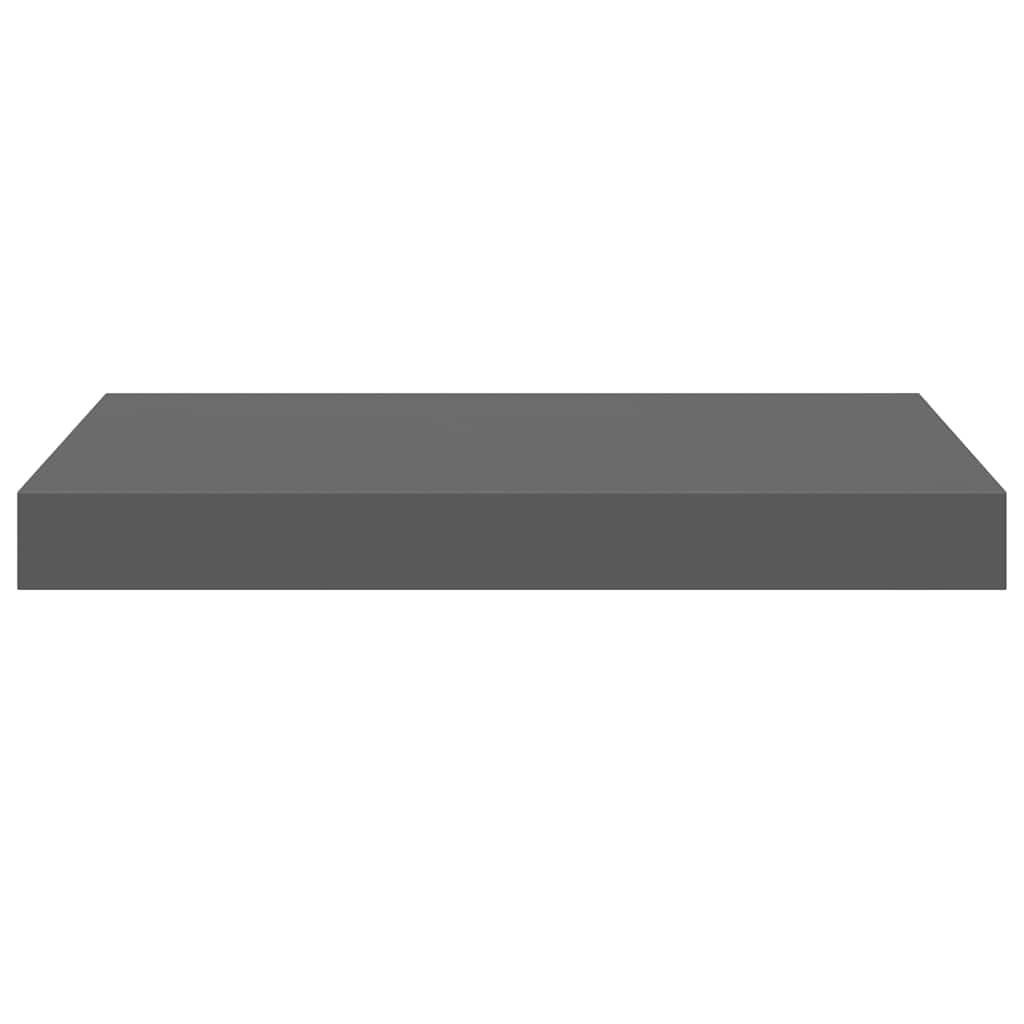 vidaXL Floating Wall Shelf High Gloss Grey 40x23x3.8 cm MDF