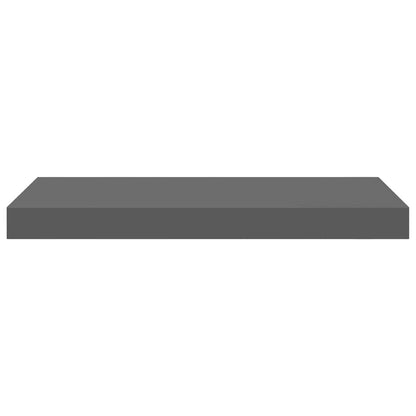 vidaXL Floating Wall Shelves 4 pcs High Gloss Grey 50x23x3.8 cm MDF