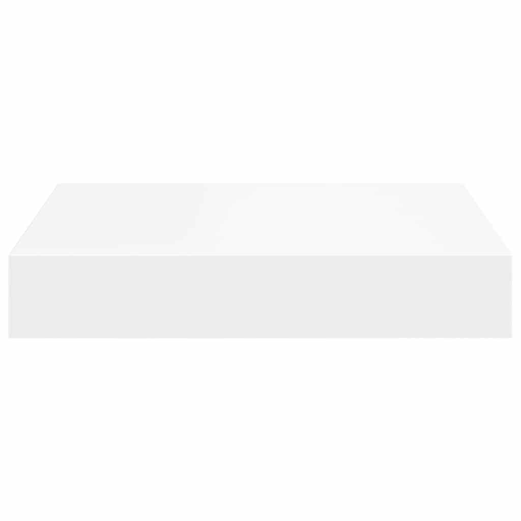 vidaXL Floating Wall Shelves 2 pcs White 23x23.5x3.8 cm MDF